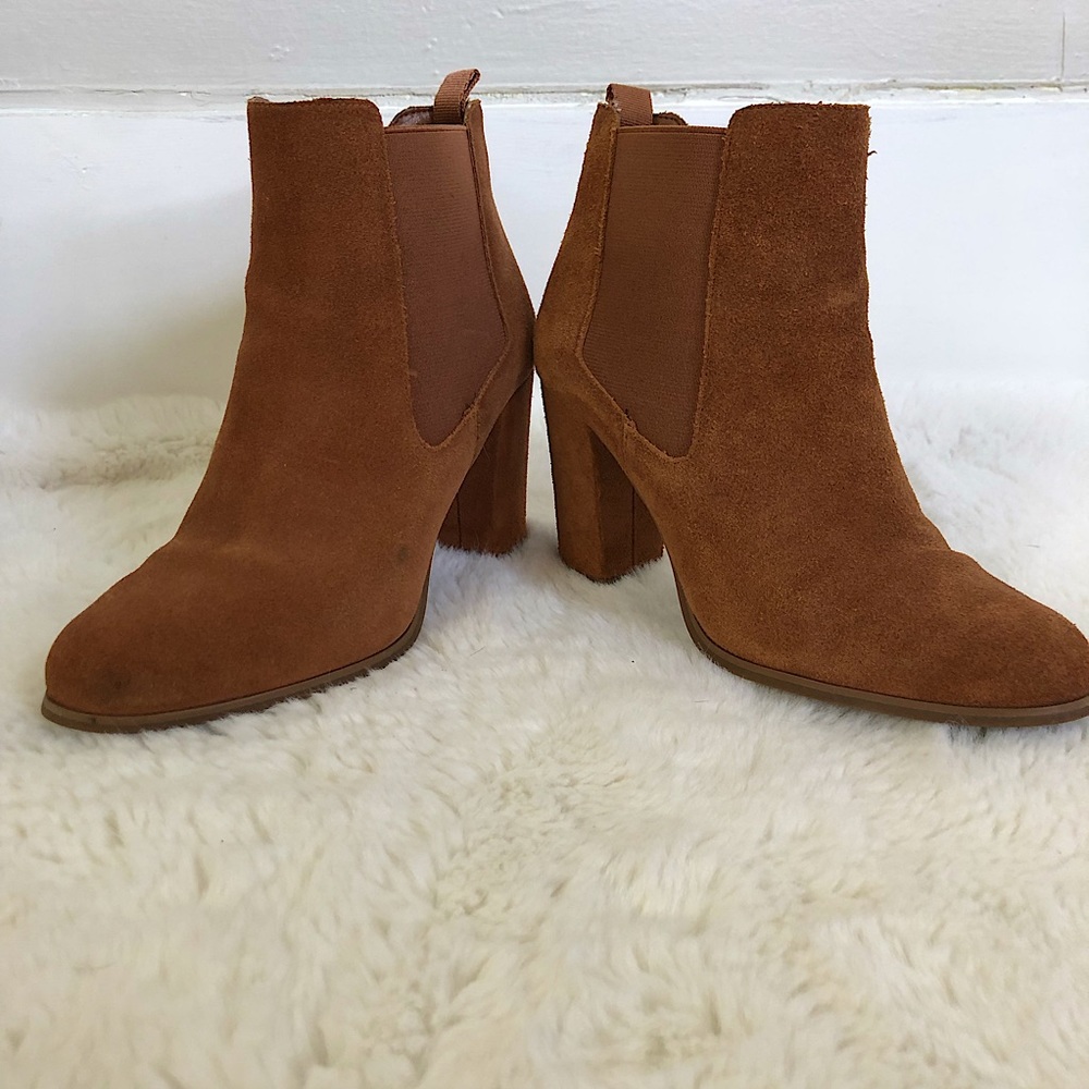 Michael Kors Tan Suede Bootie